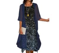 Cardigan Mujer Gant,Cárdigan Largo De Gasa Pareos para Mujer Ropa De Playa Ligero Maxi Transparente Chal Tops Elegantes E Informales Encogimientos De Hombros Vestidos De Playa Vestidos De Noche BOD