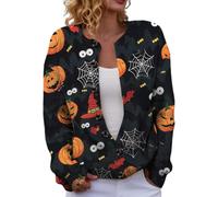 Cárdigan mujer Halloween elegante suéter con botones Boho Vintage, 01 Rosa