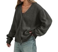 Cardigan Mujer Lana, Chaqueta Lana Mujer,CáRdigan De VisóN SintéTico Suave Para Mujer SuéTer De Punto De Manga Larga Frente Abierto Corte Holgado Ropa Informal Abrigo Acogedor Para OtoñO E Invierno