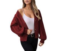 Cardigan Mujer Largo, Chaqueta De Punto Mujer Talla Grande, CáRdigan Largo VersáTil Un Ajuste Relajado Chaqueta SuéTer Lisa con Cierre Botones Y Sweater CáRdigan Largo Chaqueta Entretiempo Rebeca