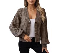 Cardigan Mujer Largo, Chaqueta De Punto Mujer Talla Grande, CáRdigan Largo VersáTil Un Ajuste Relajado Chaqueta SuéTer Lisa con Cierre Botones Y Sweater CáRdigan Largo Chaqueta Entretiempo Rebeca