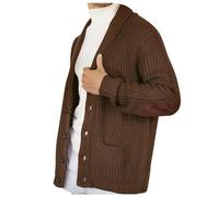 Cárdigan para hombre, bufanda, cuello, cárdigan de punto, bolsillo, chaqueta de invierno, chaqueta de punto grueso, chaqueta de punto grueso, chaqueta de entretiempo, chaqueta de entretiempo, estilo