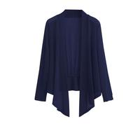 Cárdigan para mujer de verano ligero - chaqueta de punto fina para mujer, de verano, corto, dobladillo alto, cárdigan de punto abierto en la parte delantera abierta, bufanda de punto transpirable