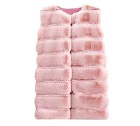 Cardigan para mujer larga - Cardigan para mujer, larga sin manga, túnica al aire libre, tops de color puro, otoño, abrigo mullido, sudadera, chaqueta chic con capucha, abrigo hermoso, relajado, tops