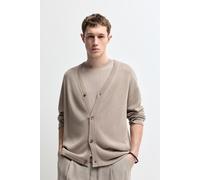 Cárdigan punto Lefties Edition MARRÓN TOPO XL