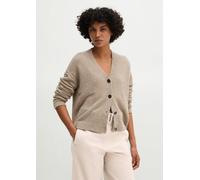 Cárdigan relajado Stone Taupe Melange XL