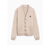 Cardigan Relaxed Maison Kitsuné Fox Head para hombre Beige L