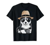 Cardigan Welsh Corgi Dog Dad Coffee Design Gafas de Sol Camiseta