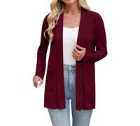 Cárdigans de Verano para Mujeres Manga Larga Hueco Crochet Abrigo Suéter Rebeca Chaqueta Mujer con Botones Abrigo Elegante Chaquetas De Verano Mujer