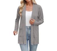 Cárdigans de Verano para Mujeres Manga Larga Hueco Crochet Abrigo Suéter Rebeca Chaqueta Mujer con Botones Abrigo Elegante Chaquetas De Verano Mujer