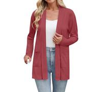 Cárdigans de Verano para Mujeres Manga Larga Hueco Crochet Abrigo Suéter Rebeca Chaqueta Mujer con Botones Abrigo Elegante Chaquetas De Verano Mujer