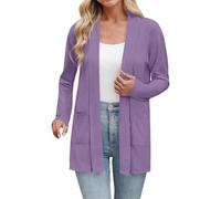 Cárdigans de Verano para Mujeres Manga Larga Hueco Crochet Abrigo Suéter Rebeca Chaqueta Mujer con Botones Abrigo Elegante Chaquetas De Verano Mujer