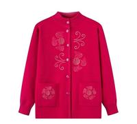 Cárdigans para Mujer Cárdigans De Punto De Manga Larga con Botones Jerséis con Bolsillos Chaquetas Cálidas De Otoño Suéteres De Punto para Mujeres De Mediana Edad Y Mayores Abrigos Ropa De Tra