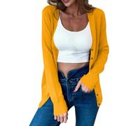 Cardigans Sweater for Womens Classic Solid Long Sleeve V Neck Button Up Blouses Lightweight Cute Ribbed Casual Top