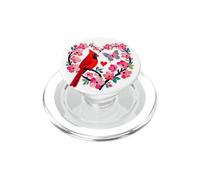 Cardinal Bird Floral Corazón Mariposa Flor de Cerezo PopSockets PopGrip para MagSafe