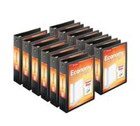 Cardinal by TOPS Products Economy Value ClearVue Round Ring Binders, Case of 12