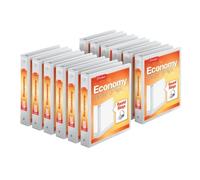 Cardinal by TOPS Products Economy Value ClearVue Round Ring Binders, Case of 12