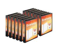 Cardinal by TOPS Products Economy Value ClearVue Round Ring Binders, Case of 12