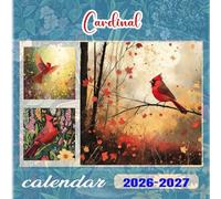 Cardinal Calendar 2026-2027: 18 Month Planner To Keep You On Track from Sep 2026 to Dec 2027,Square 8.5 x 8.5 Inches Gift For Organizing & Planning