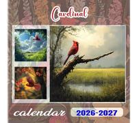 Cardinal Calendar 2026-2027: 18 Month Planner To Keep You On Track from Sep 2026 to Dec 2027,Square 8.5 x 8.5 Inches Gift For Organizing & Planning