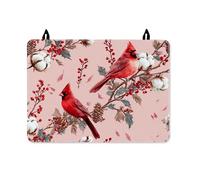 Cardinal - Cubierta superior para estufa eléctrica, piñas de algodón floral de invierno, color rojo invierno, cubierta impermeable para cocina, extensión de espacio, artículos esenciales de cocina, 28