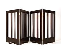 Cardinal Gates Puerta para Mascotas de Cuatro Paneles Premium - Puerta Independiente: Funciona Bien como una Puerta para Perros o una Puerta para Cachorros. para Razas pequeñas a Medianas (4PG-WA)