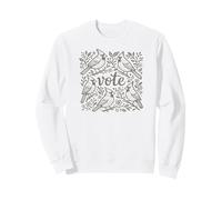 Cardinal Vote Design Vintage Bird Democracia Arte Sudadera