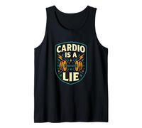 Cardio es una Mentira Divertido Gimnasio Fitness diseño Camiseta sin Mangas