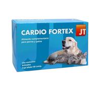 Cardio Fortex 60 Comprimidos - Suplemento Cardiaco para Perros y Gatos, Apoyo al Corazón, Energía Celular y Bienestar Circulatorio - JT Pharma