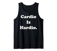 Cardio Is Hardio Funny Fitness Quote Saying Camiseta sin Mangas