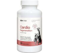 Cardio Regeneration Lab-V, 90 Cápsulas, soporte cardíaco avanzado para perros y gatos, fórmula veterinaria con taurina, L - Arginina y L - Carnitina para perros y gatos, corazón sano