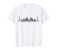 Cardiogram Skyline UK Manchester Camiseta gráfica económica