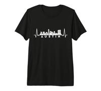 Cardiogram Skyline USA Austin Camiseta Premium