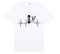 Cardiograma Barber Heart Line Comfort Colors Adult Heavyweight T-Shirt