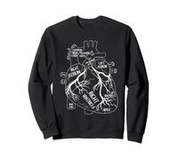 Cardiología Anatomía Diagrama del corazón Diseño de Ciencias médicas Sudadera