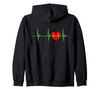 Cardiólogo Cardiología Corazón ECG Latido del corazón Cirugía de Pulso MD Sudadera con Capucha