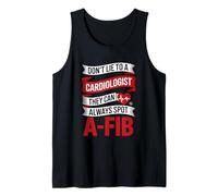 Cardiólogo Divertido Diciendo Que no mientas, detectan la Fiebre afib Camiseta sin Mangas