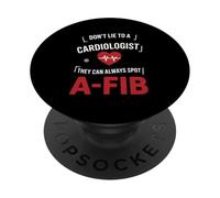 Cardiólogo Divertido Diciendo Que no mientas, detectan la Fiebre afib PopSockets PopGrip Adhesivo