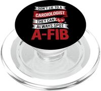 Cardiólogo Divertido Diciendo Que no mientas, detectan la Fiebre afib PopSockets PopGrip para MagSafe