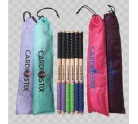 CardioStix Aproximadamente 8.5 onzas por juego (1 par con bolsa). Paquete de baquetas de doble agarre con bolsa de madera de nogal americano de alta calidad, baquetas cardiovasculares | Batería
