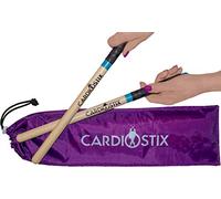 CardioStix - Baquetas de cardio de madera de nogal americano de alta calidad para batería, fitness, clase aeróbica, ejercicios y entrenamientos, antideslizantes, calidad de 8 onzas