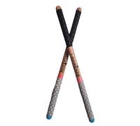 CardioStix - Baquetas de madera de nogal americanas de alta calidad con empuñaduras negras para taladro, fitness, clase aeróbica, ejercicios y entrenamientos antideslizantes, duraderas, de calidad, para hombres y mujeres