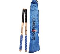CardioStix - Baquetas de madera de nogal americano de doble agarre con mayor peso de 8.5 onzas, para batería, fitness, clases aeróbicas, ejercicios y entrenamientos