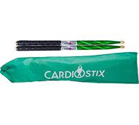 Cardiostix Paquete plus pesado (1 par) de baquetas cardiovasculares de madera de nogal americano de 5 onzas por par, 2B de 16 pulgadas de largo con nuevos agarres mejorados, para batería, fitness,