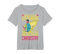 Cardistry Magic Juego de Cartas Trucos de Entrenamiento de Artistas callejeros Camiseta, Mujer Tallas Grandes, Gris Jaspeado, 2XL Grande