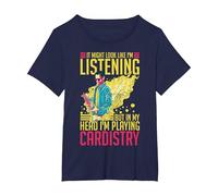 Cardistry Magic Juego de Cartas Trucos de Entrenamiento de Artistas callejeros Camiseta, Mujer Tallas Grandes, Azul Marino, 4XL Grande