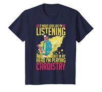 Cardistry Magic Juego de Cartas Trucos de Entrenamiento de Artistas callejeros Camiseta, Niños, Azul Marino, 10 años