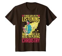 Cardistry Magic Juego de Cartas Trucos de Entrenamiento de Artistas callejeros Camiseta, Niños, Marrón, 10 años