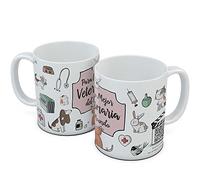 cardMagic Taza con código QR - Veterinaria. Puedes añadirle al Instante un vídeo de 20" o hasta 10 imágenes y felicitar de la Manera más Original.