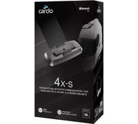 Cardo 4X-S Bluetooth Sistema de comunicación Pack único para cascos de moto Shoei Gen 3